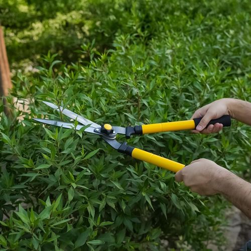 Telescopic Garden Shear Long Handled Lawn Shears with Sharp Heavy Wavy Blades — image 11