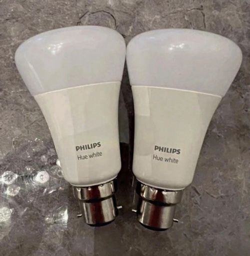 Philips Hue White Smart LED Bulbs White Light B22 Bayonet Cap 2 Pack