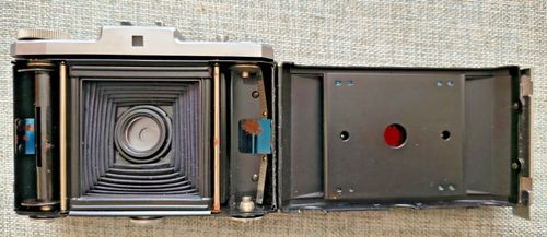 Zeiss Ikon Signal Nettar 518/16 camera Novar f4.5/75mm lens leather case — image 9