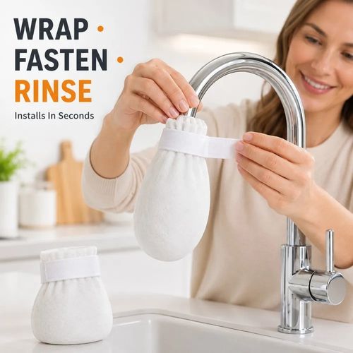 50pcs Faucet Water Filter Bag Cotton Tap Water Filter Thickened Filter Pads — image 6