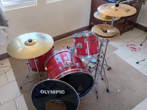 Olympic Premier, Drum Kit with Cymbals, No Snare Drum