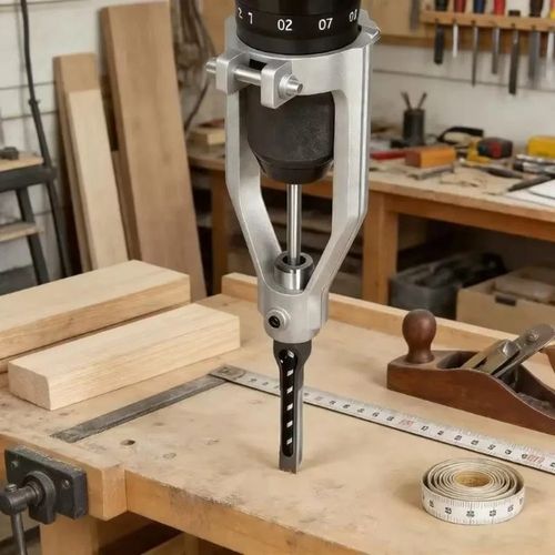 Aluminum Square Hole Drill Bit Adapter Attachment For Drill Press & Hand Drill — image 6