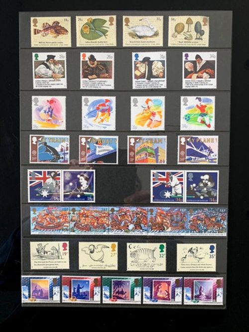 GREAT BRITAIN 1988 COMMEMORATIVE STAMPS YEAR SET MNH MINT 8 x SETS 34 x STAMPS