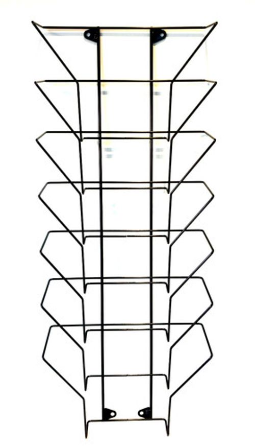 Vinyl Record Wall Rack 12" LP Storage Holder Metal Wall Mount 82x33cms Holds 50+