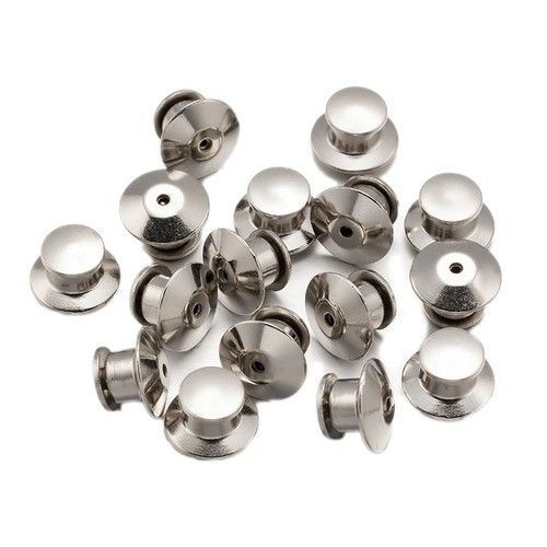 10/50PC Backs Locking Pin Keepers Badge-Pin Locks Pin For Lapel Enamel Hat Pins
