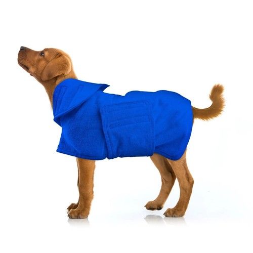 UK Dog Bathrobe Towel Microfibre Bath Robe Pet Super Absorbent Drying Coat S-3XL