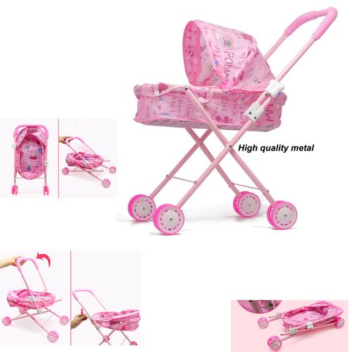 Baby Kids child Dolls Buggy Stroller Jogger Dolls Pram Pushchair Girls Toy UK — image 1