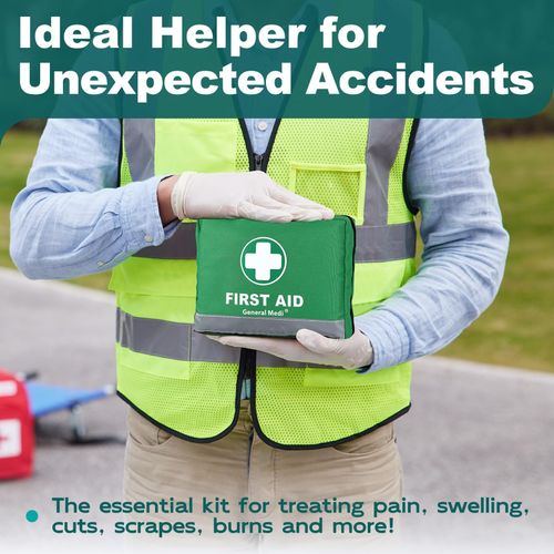 210 Piece First Aid Kit Emergency kit Reflective Design Includes Ice(Cold) Pack — image 6