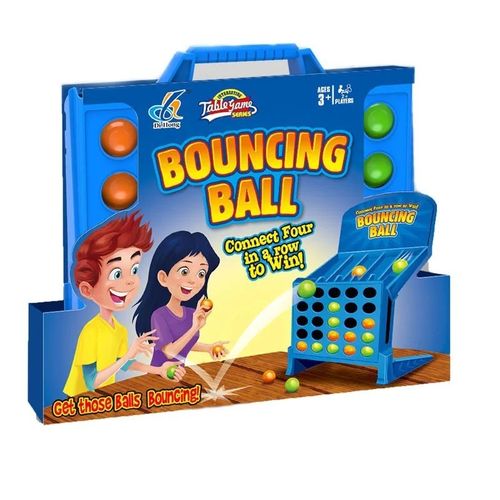 Connect 4 Shots Family Fun Game Row Grid Challenge Travel Carry Fast Bounce Ball — image 5