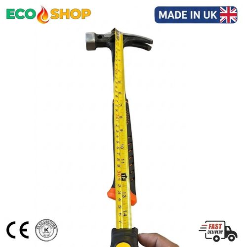 16oz Heavy Duty Magnetic Claw Hammer Forged Steel 39cm Carpenter Tool UK Made — image 3