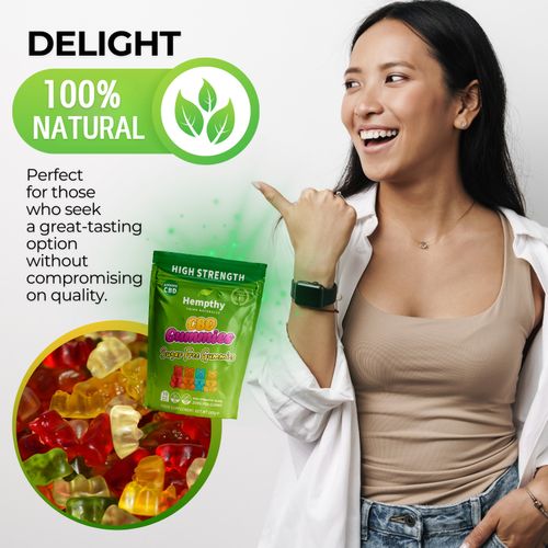 CBD Gummies Sugar Free - 1000mg High Strength - 50 Pack — image 5