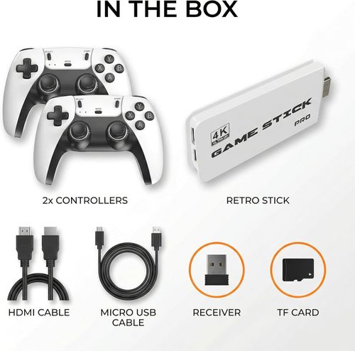 20000+ Retro Video Game Console 4K HD TV Game Stick Ink.2 Wireless Controller — image 3