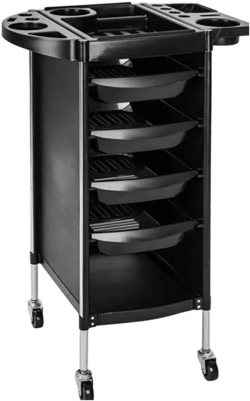 4 Drawer Salon Hairdresser Rolling Cart Trolley Beauty Barber Storage Basket — image 2
