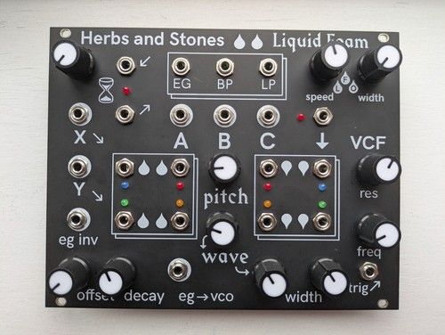 Herbs and Stones Liquid Foam Analog Groovebox Eurorack Synthesizer Module