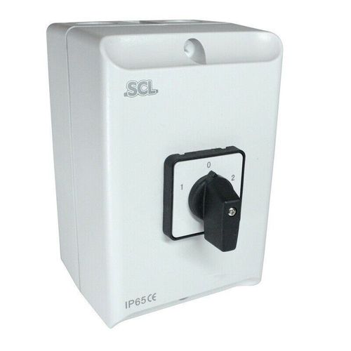 40AMP 2 POLE IP65 ENCLOSED CHANGE OVER SWITCH - IC240 — image 1
