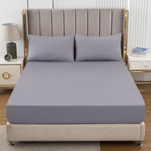 Extra Deep 40 CM Fitted Sheet Single Double King Super King Size Bed Sheets Uk — image 2