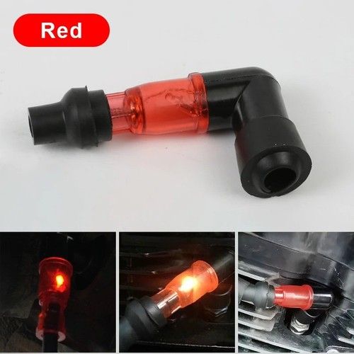 1x Motorcycle Ignition Spark Plug Cap Universal Flash Spark Plug High Pressure