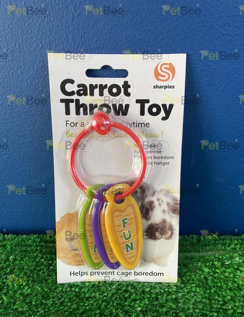 Carrot Throw Rabbit Toy for Rabbits, Guinea Pigs, Small Animals — image 1
