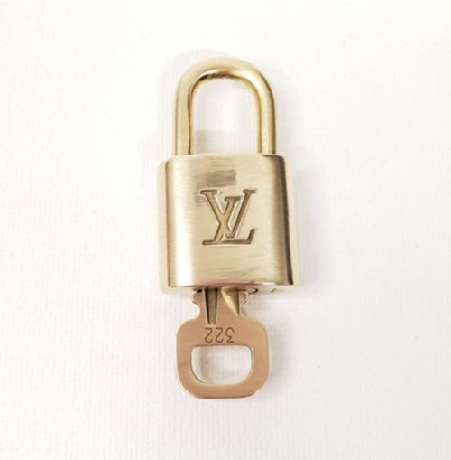 Authentic Louis Vuitton Gold Lock and Key Excellent Shiny — image 8