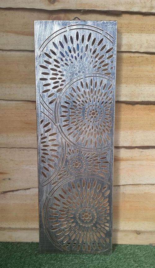 Bronze Garden Wall Art Solar Light Panel Light Up Garden Wall Decoration 60cm — image 4