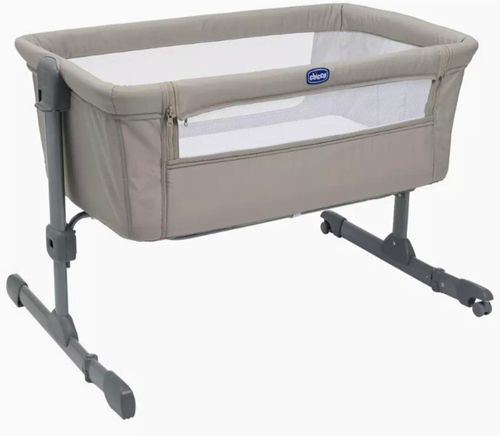 Chicco Next To Me Crib & Kinder Valley Waffle Palm Moses Basket with Stand — image 1