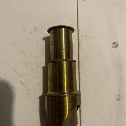 Vintage Brass.Student Microscope With Adjustable Lens ..See photos  — image 2