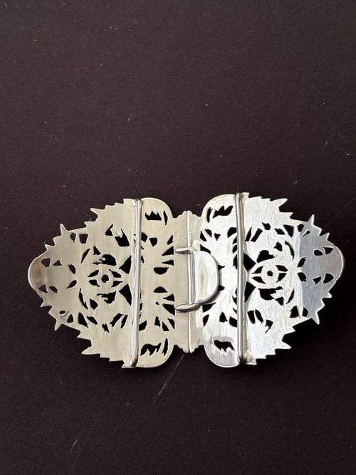 Silver Nurses Buckle, Thistle Design.Robert & William Sorley, Glasgow 1909. (50) — image 7