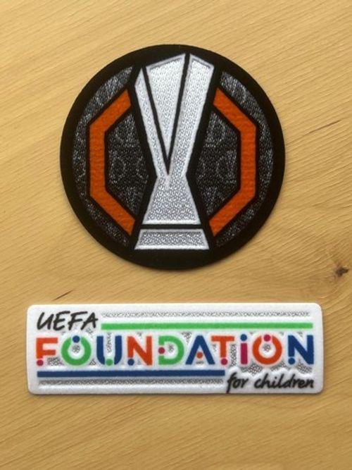 2024-2025 UEFA Europa League + Foundation Iron On Patch Badge