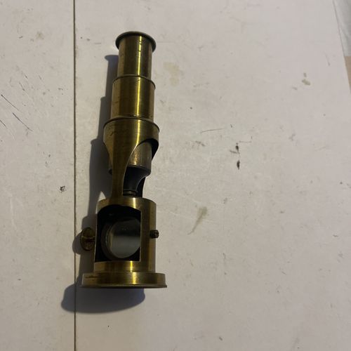 Vintage Brass.Student Microscope With Adjustable Lens ..See photos  — image 16