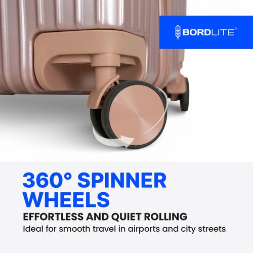 Bordlite ABS Hard Shell Suitcase Cabin Medium Large Spinner Luggage 20 24 28" — image 3