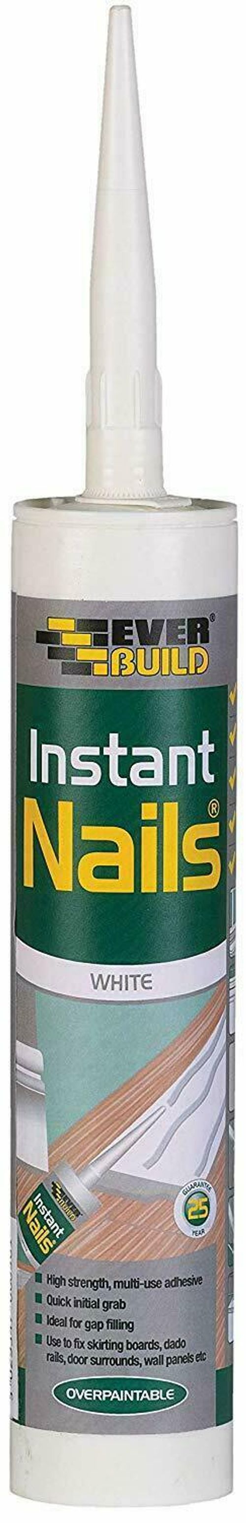 Everbuild Instant Nails High Strength Quick Grab Panel Adhesive White 290ml x 6 — image 7