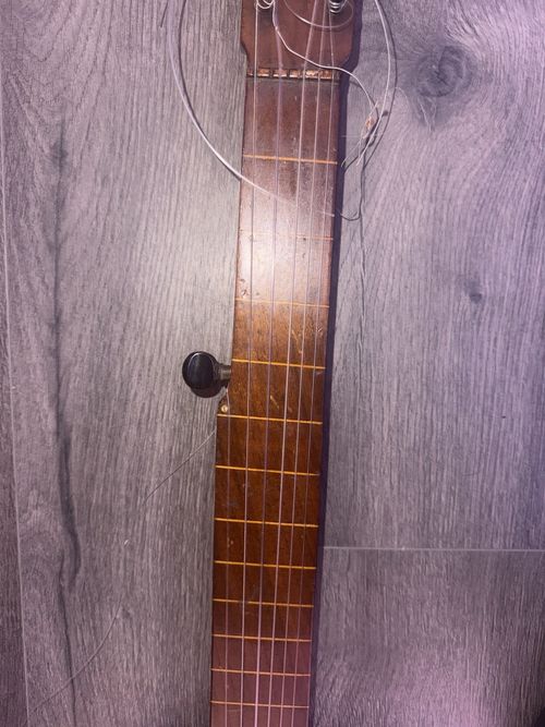 English zither 1920 banjo 6-String Open Back Satin Wood, 19 Frets, — image 5