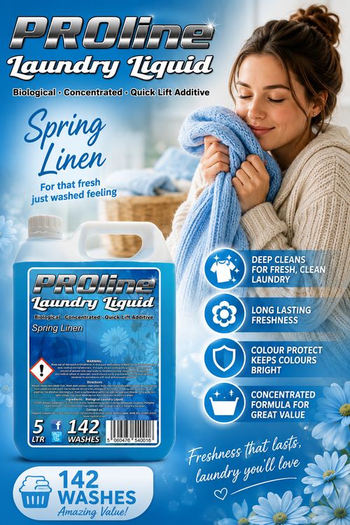 Laundry Liquid Detergent Premium Bio  Spring Linen X2 (284 WASHES) 2x 5 ltr — image 3