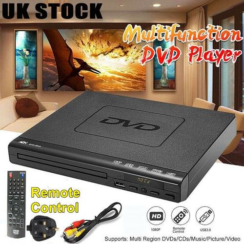 Region Free DVD TV Player USB Playback AV & Component Output With Remote Control