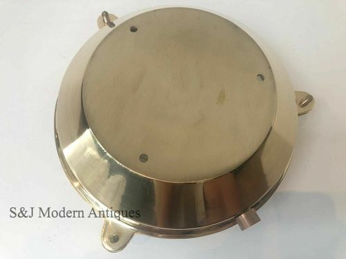 Industrial Bulkhead Light Wall Ceiling Solid Brass Gold Marine Round Nautical  — image 6