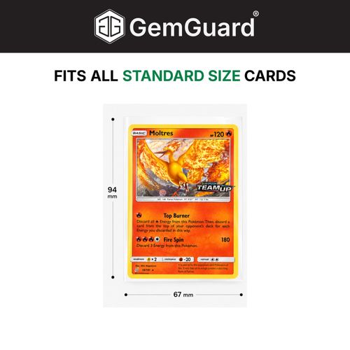 GemGuard Penny Sleeves Soft Card Sleeves Standard Size Pokemon MTG 125/500/1000 — image 3