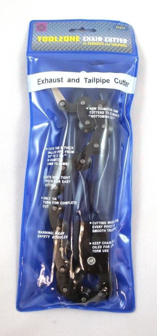 Chain Exhaust Pipe Cutter Tube Garage Workshop Car Van DIY Cutting Tool — image 1
