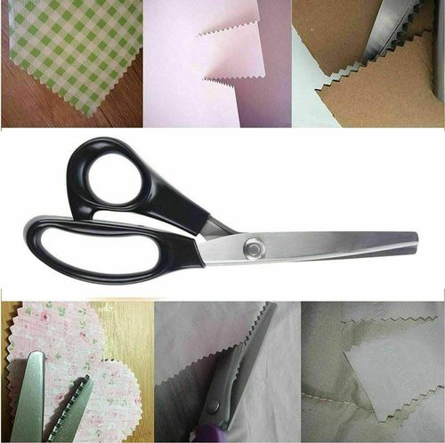 Pinking Shears, Professional Dressmaking Scissors Crafts Zig Zag Cut Scissors BO — image 6