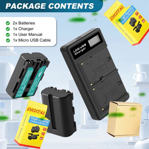 2x NP-FM500H Battery +Charger For Sony DSLR/SLT A58 A57 A350 A500 A100 A200 A300 — image 7