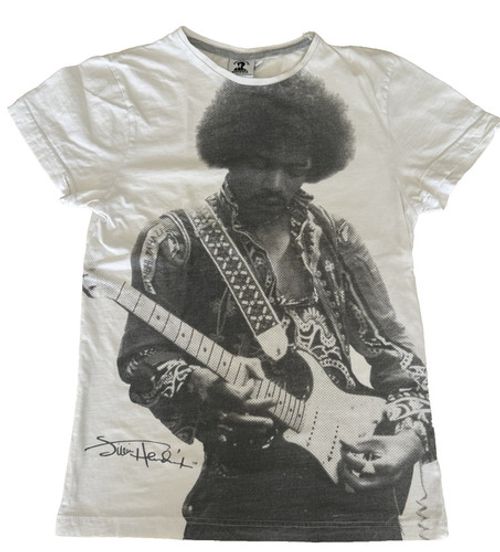 JIMI HENDRIX Authentic 2010 Ghost Jim Graphic  Cotton T Shirt-Size Small