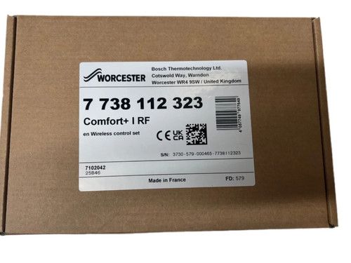 WORCESTER COMFORT+ I RF WIRELESS ROOM THERMOSTAT & TIMER 7738112323 BNIB