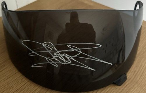Carl Fogarty  Hand Signed Motorcycle Helmet Visor  Coa