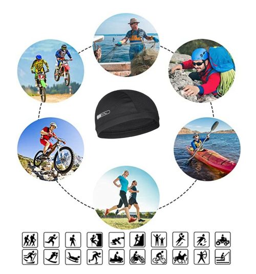 New Skull Cap Beanie Under Helmet Cap Hat Winter Motorbike cycling sports — image 8