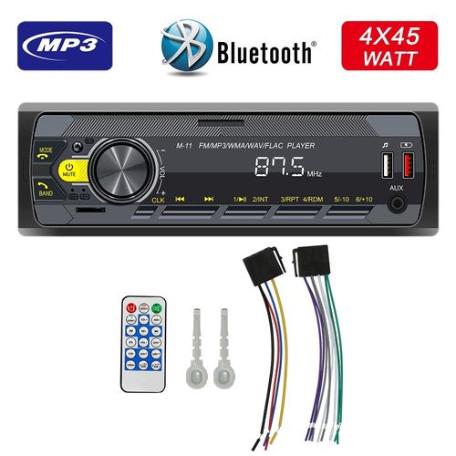 Single 1 Din Car Stereo Radio Bluetooth MP3 Player In-dash Head Unit FM/USB/AUX — image 2