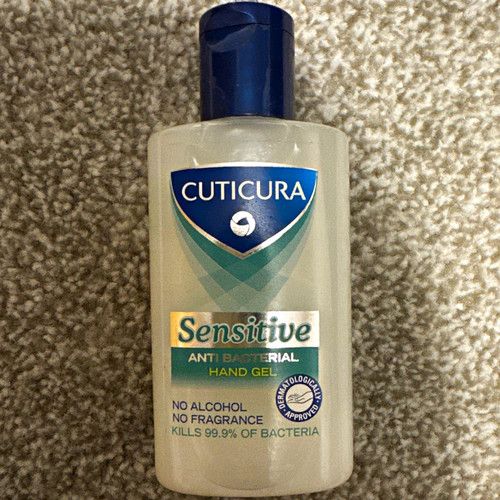 Cuticura Sensitive Hand Sanitiser Gel 100ml No Alcohol No Fragrance