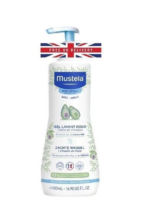 Mustela Gentle Cleansing Gel with Avocado 500ml Hair & Body Wash Exp 2028