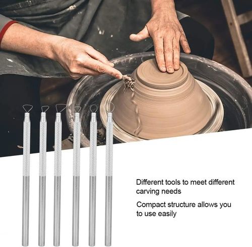8 Pcs Aluminum Alloy Polymer Clay Tools - Wire End Loop Pottery Sculpting Set — image 7