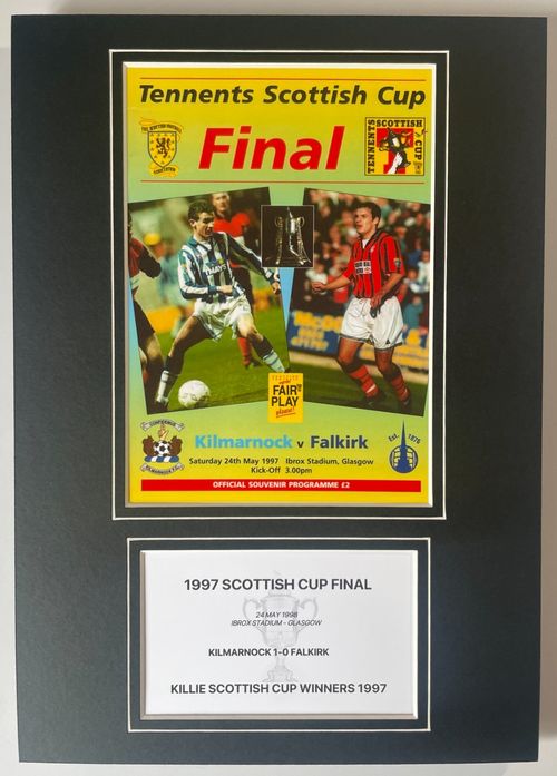 1997 Scottish Cup Final A4 Photo Match Programme Football Display Kilmarnock — image 1