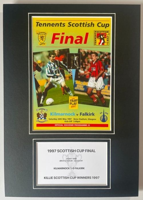 1997 Scottish Cup Final A4 Photo Match Programme Football Display Kilmarnock