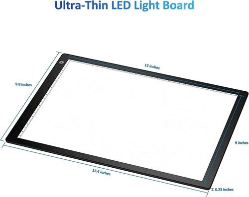 A4 Magnetic Slide Viewer Light Box Pad USB Ultra-Thin Film Negative Scanner LED